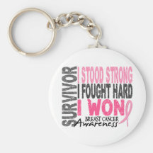 Breast Cancer Survivor 4 Keychains