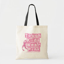 Breast Cancer Tough Kids Wear Pink Tote Bag