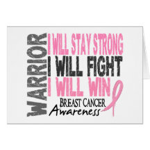 Breast Cancer Warrior Card