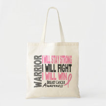 Breast Cancer Warrior Tote Bag