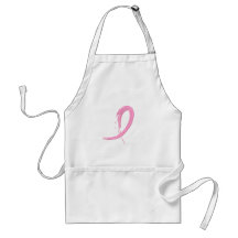 Breast Cancer's Pink Ribbon A4 Aprons