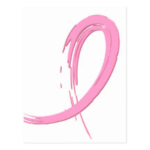 Breast Cancer's Pink Ribbon A4 Postcard