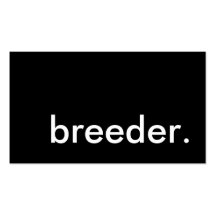 breeder. business card template