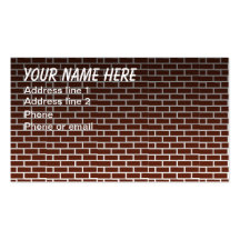 BRICK WALL #1 BUSINESS CARD TEMPLATES