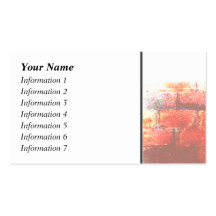 Brick Wall and White Space. Digital Art. Business Cards