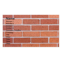 Brick wall business card