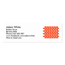 Brick wall business card