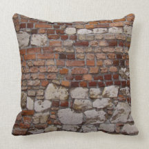 Brick Wall Throw Pillows