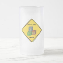 Bricoleur Inside (Building Blocks Warning Sign) Mugs