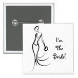 Bridal Accessory-I'm The Bride Pin