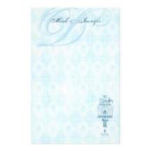 Bridal Bird Cage Personalised Stationery