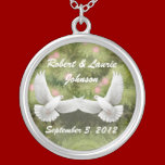 Bridal Doves Personalised Necklace necklaces