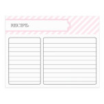 Bridal Recipe Card - Pink Postcard