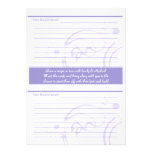 Bridal Shower and recipe cards Purple Personalised Invites