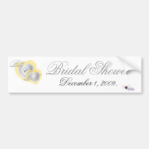 Bridal Shower Bumper Sticker  - Customised