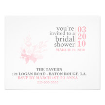 Bridal Shower Custom Announcement