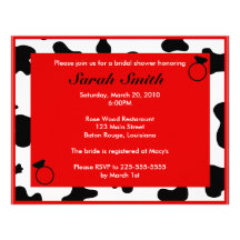 Bridal Shower Custom Announcements