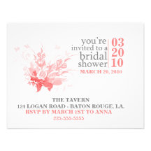 Bridal Shower Custom Invitations