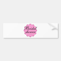 Bridal Shower flower design! Bumper Sticker