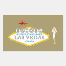 Bridal Shower In Fabulous Las Vegas Sticker