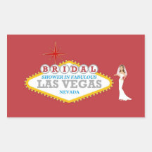 Bridal Shower In Fabulous Las Vegas Sticker