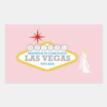 Bridal Shower In Fabulous Las Vegas Sticker