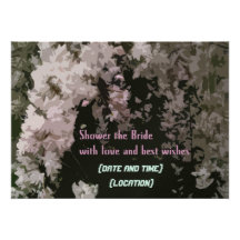 Bridal Shower Invitation with Cherry Blossoms