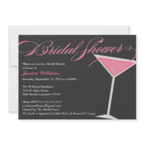 Bridal Shower Martini Personalized Invites