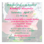 Bridal Shower Pink Flower Personalized Invites