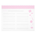 Bridal Shower Recipe Card - Pink Custom Invite