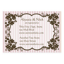 Bridal Shower Registry Card Business Card
