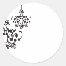 Bridal shower round stickers