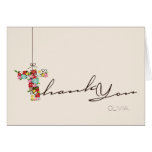 Bridal Shower Spring Flowers T Thank You Note Card cards