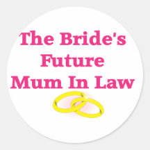 Bridal Showers and Bachelorette Parties Round Stickers