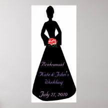 Bridal Silhouette Bridesmaid Posters