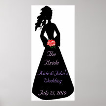 Bridal Silhouette III The Bride Poster