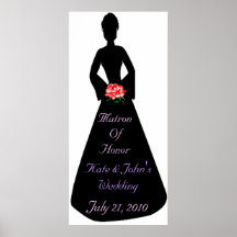 Bridal Silhouette Matron Of Honour Poster