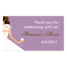 Bridal Wine Ensemble (lilac) Business Card