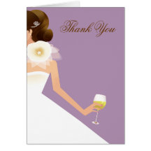 Bridal Wine Ensemble (lilac) Cards