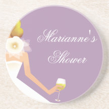 Bridal Wine Ensemble (lilac) Drink Coasters