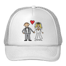 Bride And Groom (Add Your Own Text) Hat