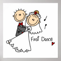 Bride and Groom First Dance T-shirts and gifts Poster