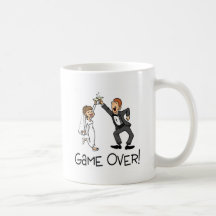 Bride and Groom Game Over Wedding Coffee Mug