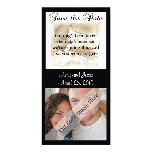 Bride and Groom Save the Date Photo Card