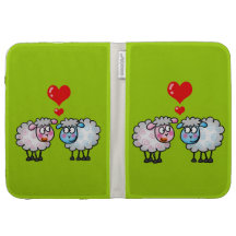 bride and groom (sheep) kindle folio cases