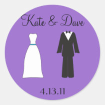 Bride and Groom Stickers stickers