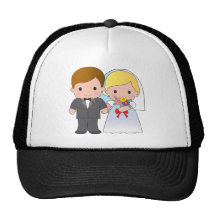 Bride and Groom Trucker Hat