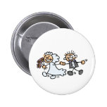 Bride And Groom Wedding Elope Elopement Pinback Buttons