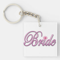 bride bachelorette wedding bridal shower party key chains
