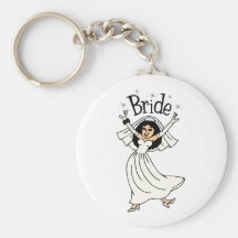 Bride (Black Hair) Key Chains